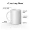 Customisable Mug for Cutting Plotter Cricut 2008945 White (36 Units)