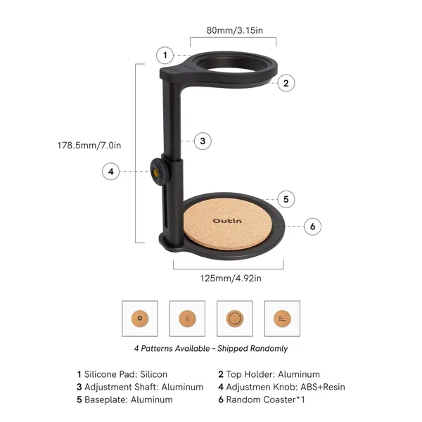 Universal support Outin NANO Black