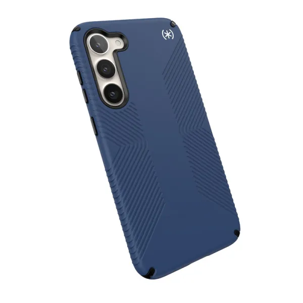 Speck Presidio2 Grip - Anti-slip Case for Samsung Galaxy S23+ (Coastal Blue/Black)