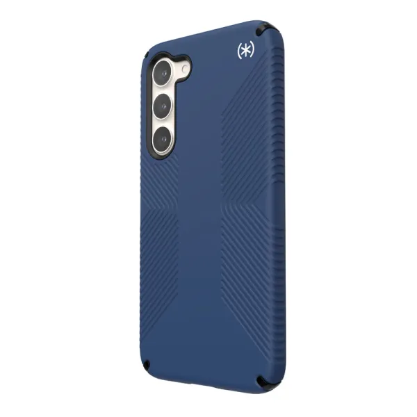 Speck Presidio2 Grip - Anti-slip Case for Samsung Galaxy S23+ (Coastal Blue/Black)
