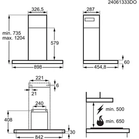 Kitchen extractor AEG