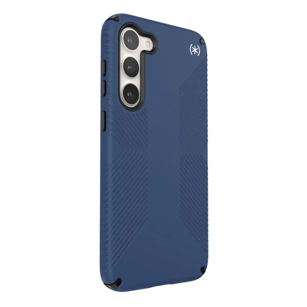 Speck Presidio2 Grip - Anti-slip Case for Samsung Galaxy S23+ (Coastal Blue/Black)