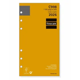 Diary Refill Finocam C998 2026 9,4 x 17,1 cm