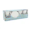 Set of Mugs with Saucers Luminarc Trianon (6 pcs) White Glass 220 ml (12 Pieces)