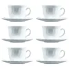 Set of Mugs with Saucers Luminarc Trianon (6 pcs) White Glass 220 ml (12 Pieces)