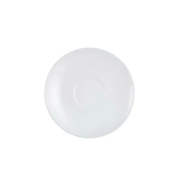 Plate Arcoroc Restaurant Coffee White Glass 6 Pieces