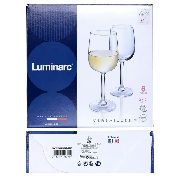 Wine glass Luminarc Versailles 6 Units (36 cl)