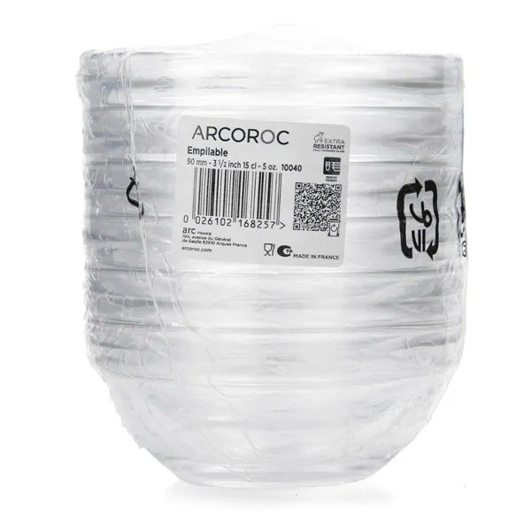 Set of bowls Arcoroc Appetizer Dessert Ceramic White 9 cm 6 Pieces