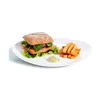 Flat Plate Arcoroc Restaurant 30 x 26 cm White Glass (6 Units)