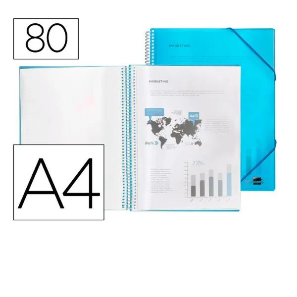 Kansio Liderpapel EC25 Sininen A4