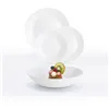 Dinnerware Set Luminarc Zelie White Glass 18 Pieces