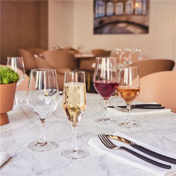 Wine glass set Chef&Sommelier Evidence Transparent Glass 350 ml Wine (6 Units)