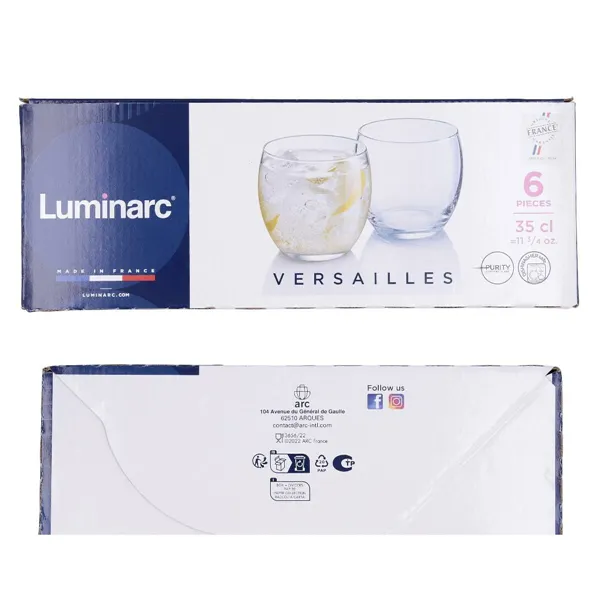 Set of glasses Luminarc Vinetis Transparent Glass 400 ml (4 Units)