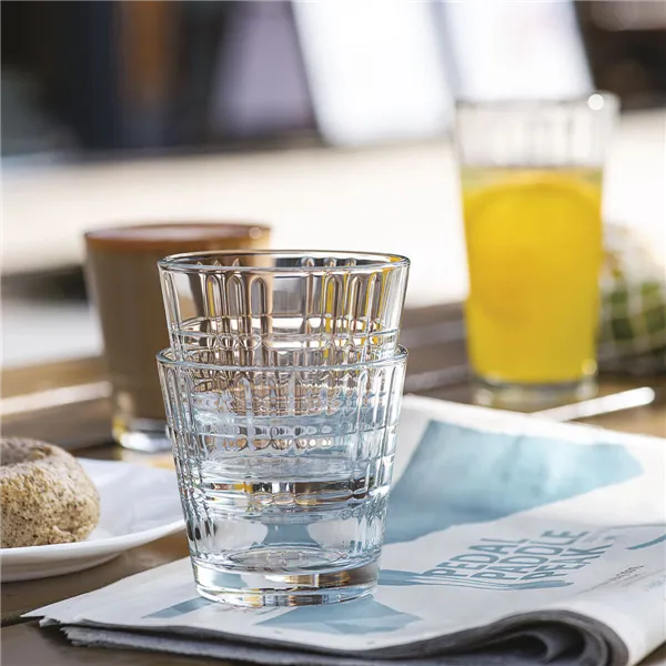 Set of glasses Arcoroc Stack'up Cross Transparent Glass 260 ml 6 Units
