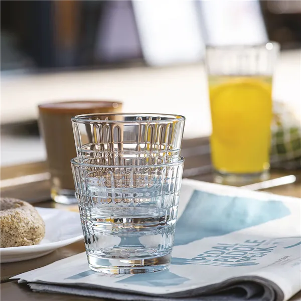 Set of glasses Arcoroc Stack'up Cross Transparent Glass 210 ml 6 Units