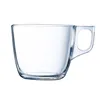 Set of Mugs with Saucers Arcoroc Voluto Transparent Glass 220 ml (6 Units)