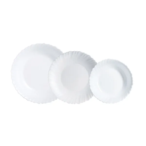 Tableware Luminarc Feston White Glass 18 Pieces