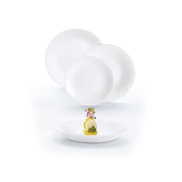 Tableware Luminarc Feston White Glass 18 Pieces
