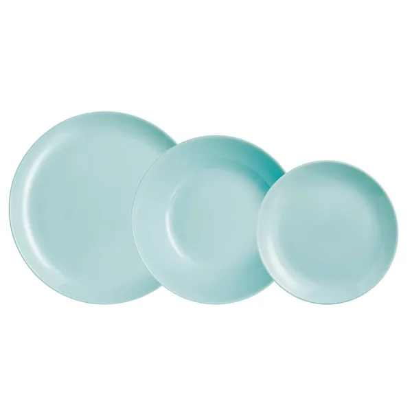 Tableware Luminarc Diwali Turquesa Turquoise Glass 18 Pieces