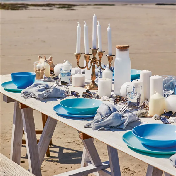 Tableware Luminarc Diwali Turquesa Turquoise Glass 18 Pieces