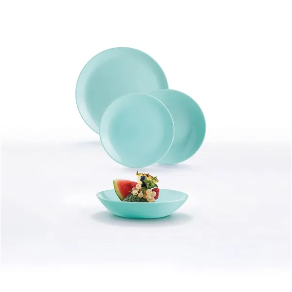 Tableware Luminarc Diwali Turquesa Turquoise Glass 18 Pieces