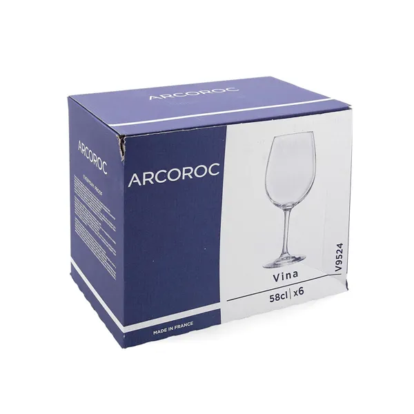 Wine glass Arcoroc Vina Transparent Glass 580 ml (6 Units)