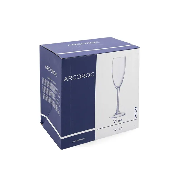Champagne glass Arcoroc Vina Transparent Glass 190 ml (6 Units)