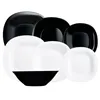 Tableware Luminarc Carine N&b White Black Glass 19 Pieces