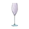 Champagne glass Cristal d’Arques Paris Swirly Spring Pink Glass 210 ml (4 Units)