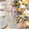 Wine glass Cristal d’Arques Paris Swirly Spring Pink Glass 470 ml (4 Units)