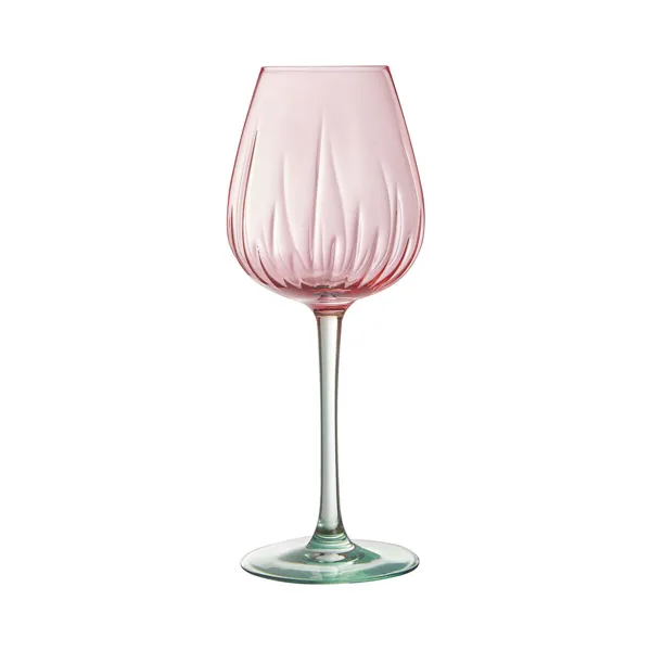Wine glass Cristal d’Arques Paris Swirly Spring Pink Glass 470 ml (4 Units)
