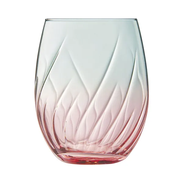 Glass for water Cristal d’Arques Paris Swirly Spring Pink Glass 360 ml (4 Units)