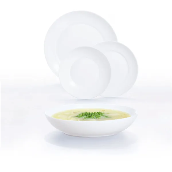 Tableware Luminarc Apy White Glass 18 Pieces