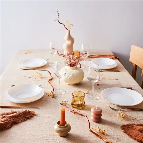 Tableware Luminarc Apy White Glass 18 Pieces