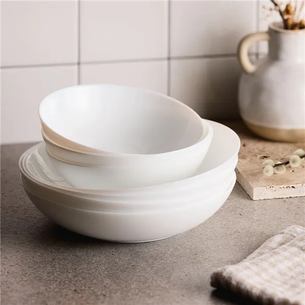 Tableware Luminarc Apy White Glass 18 Pieces