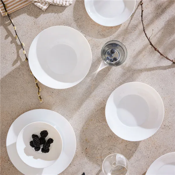 Tableware Luminarc Apy White Glass 18 Pieces