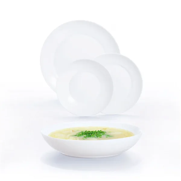 Tableware Luminarc Apy White Glass 18 Pieces