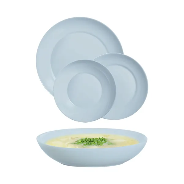 Tableware Luminarc Apy Paradise Azul Blue Glass 18 Pieces