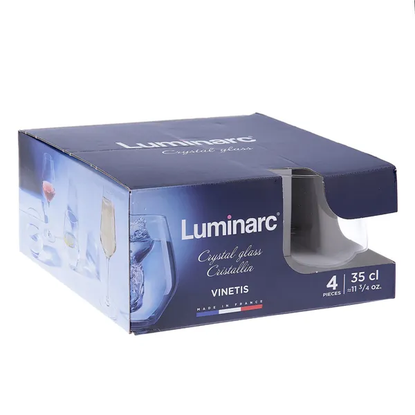 Glass for water Luminarc Vinetis Transparent Glass 360 ml (4 Units)