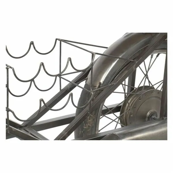 Bottle rack DKD Home Decor MB-161865 Metal Natural rubber Mango wood Black Natural 155 x 56,5 x 96,5 cm