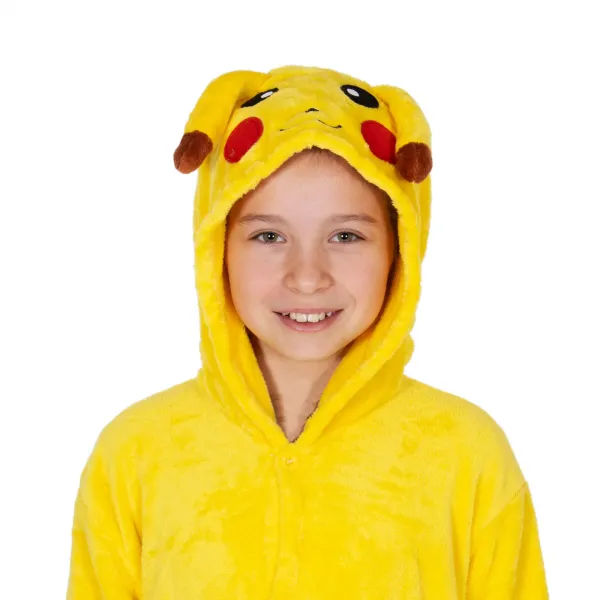 Kigurumi pižama Pikachu Springos HA7315, 130-140 cm, vaikų viengubas kombinezonas