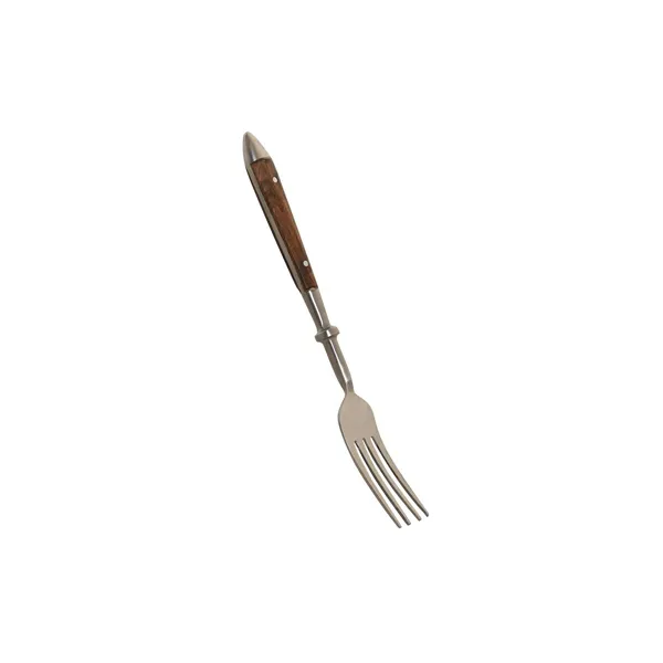 Cutlery DKD Home Decor Natural Silver Stainless steel Acacia (4,5 x 2 x 20 cm)