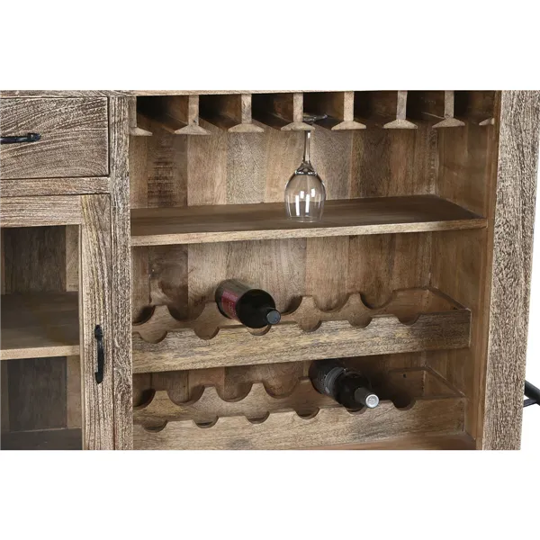 Bar unit Home ESPRIT Brown Black Natural 152 x 61 x 107 cm BAR