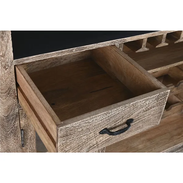 Bar unit Home ESPRIT Brown Black Natural 152 x 61 x 107 cm BAR