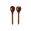 Kitchen utensils Home ESPRIT Aluminium Acacia 32 x 8 x 2 cm
