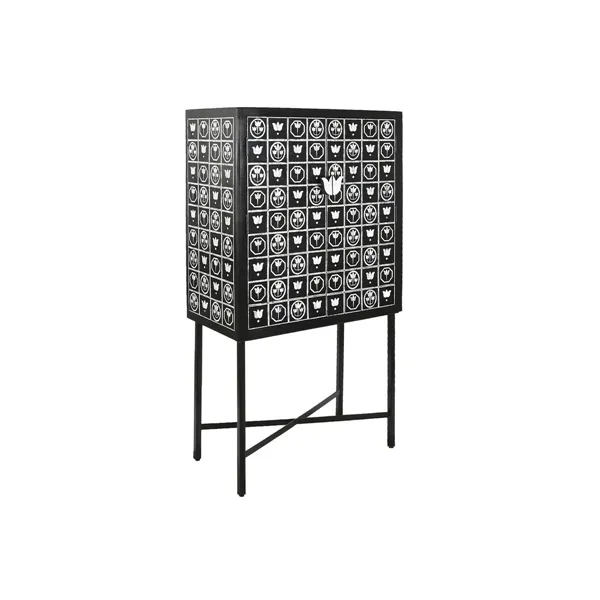 Bar unit DKD Home Decor Black Bicoloured 80 x 40 x 153 cm