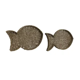 Naujametinė eglutė DKD Home Decor Medžio MDF (2 pcs) (14 x 14 x 51 cm)