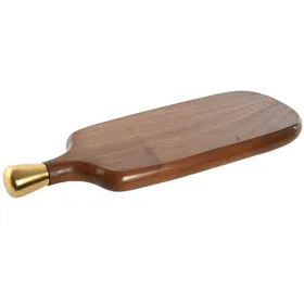 Cutting board Home ESPRIT Golden Natural 43 x 15 x 3 cm