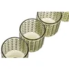 Set of glasses Home ESPRIT Green Crystal With relief 275 ml (6 Units)