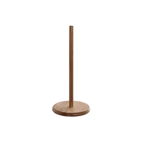 Kitchen Paper holder Home ESPRIT Natural Acacia 16,8 x 16,8 x 35,6 cm